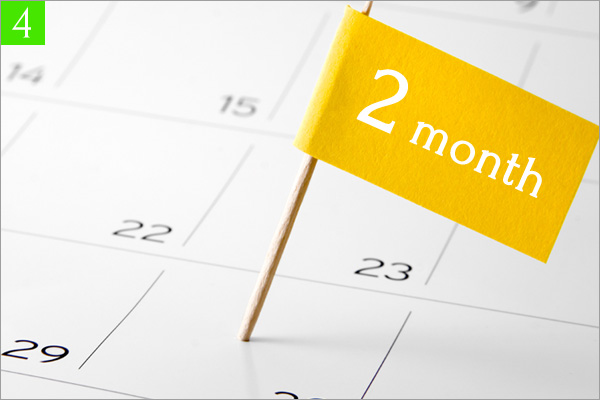 足のむくみ専門サロン ココアは2ヶ月で改善を目指します